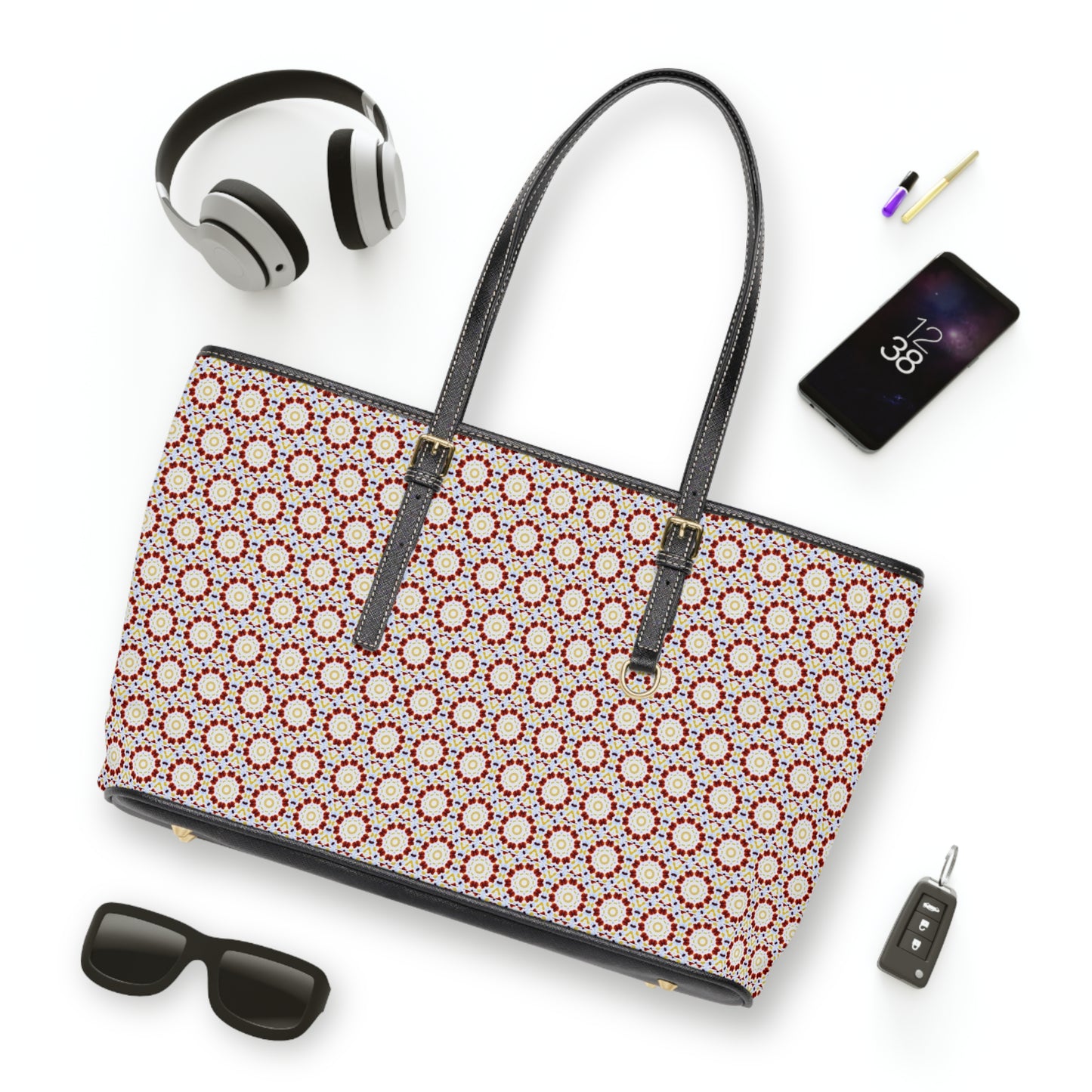 MOSAIC Cymatic Aop Pu Leather Shoulder Bag