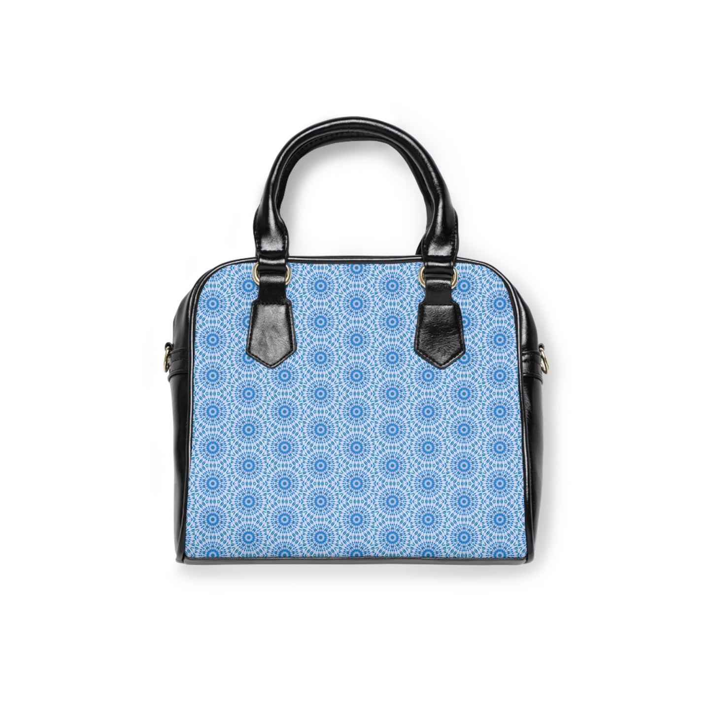 E-VEIL I Cymatic Aop Pu Shoulder Handbag