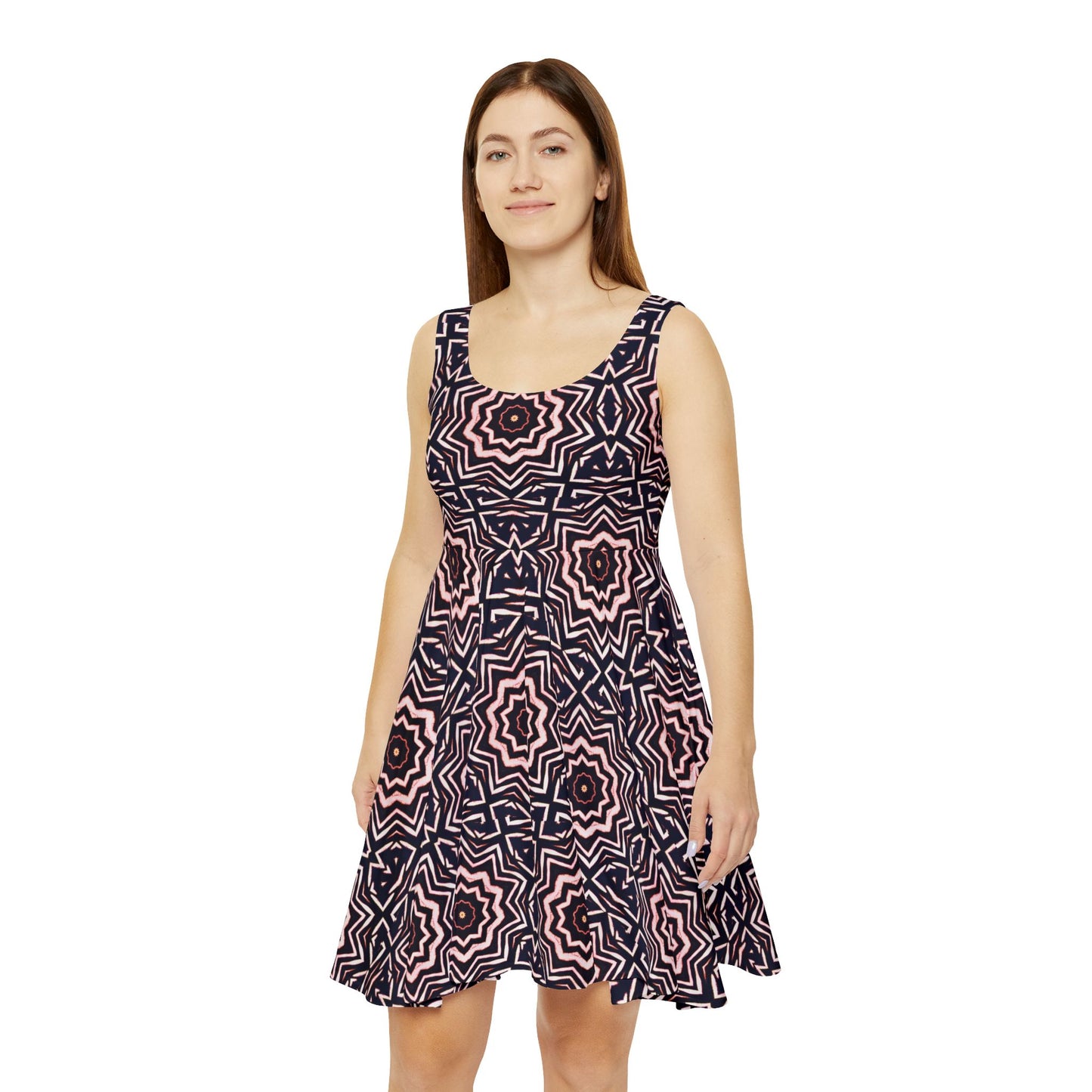 Women's "A-BYSS" Cymatic Print Skater Dress