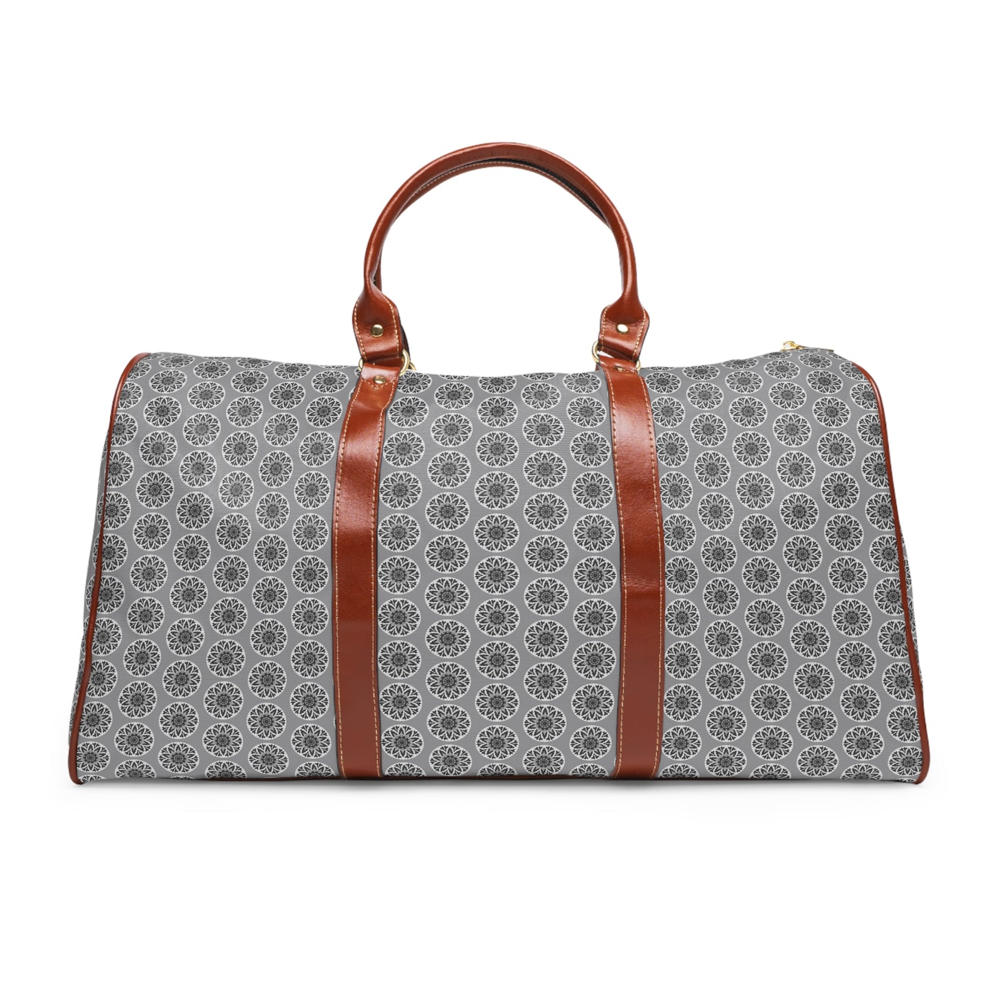 Noir GETA Cymatic Aop Waterproof Pu Travel Bag (Grey)