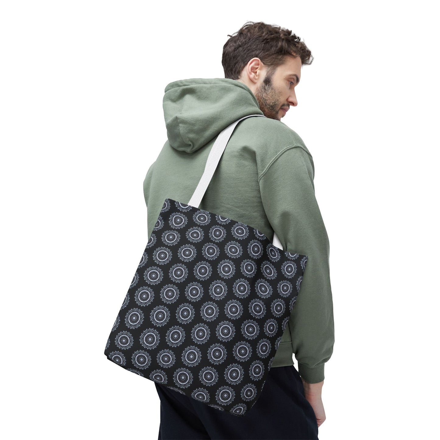 MAYA Cymatic Aop Customisable Tote Bag (Black)