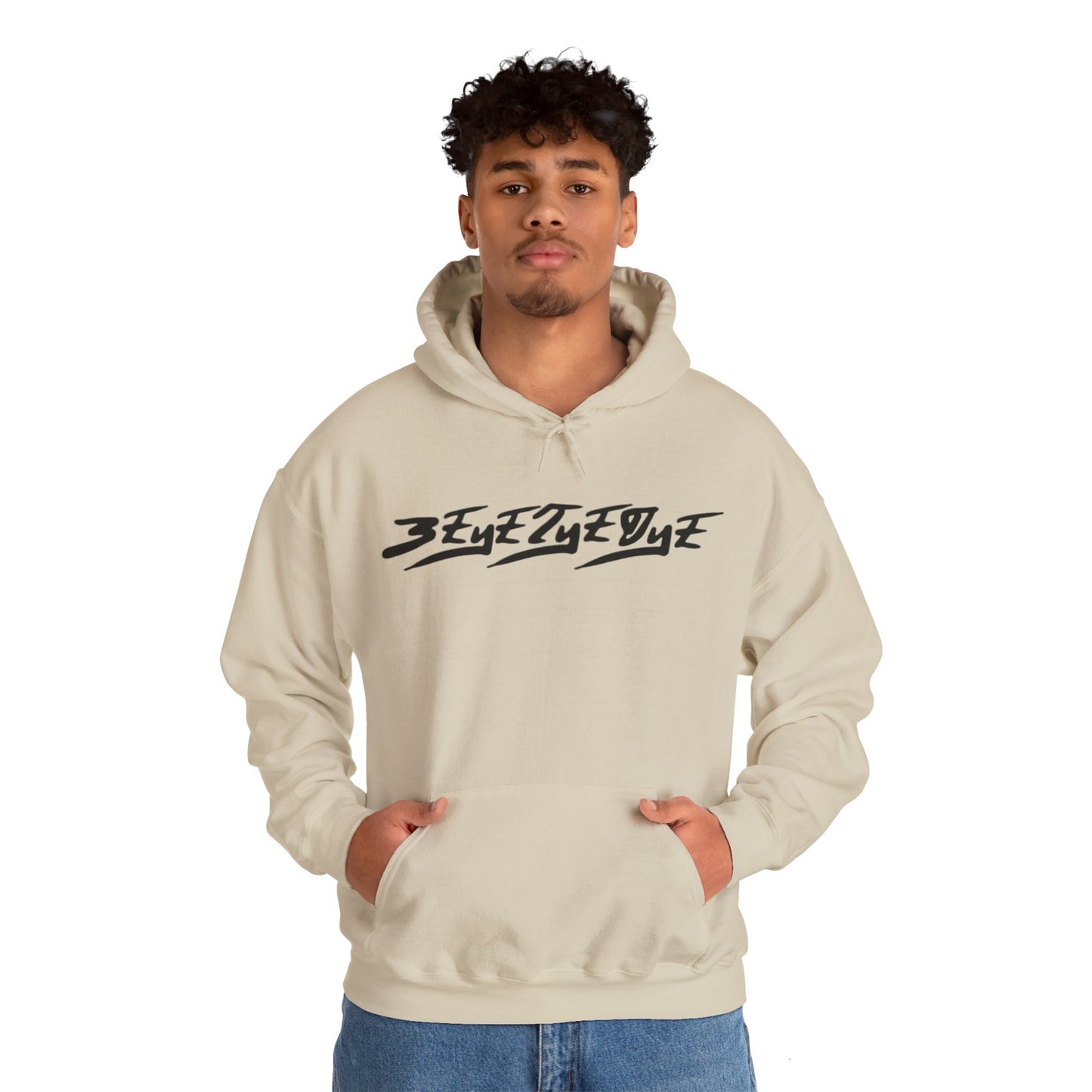 Men's 3ETD Noir "TRIBAL" Cymatic Print Hoodie