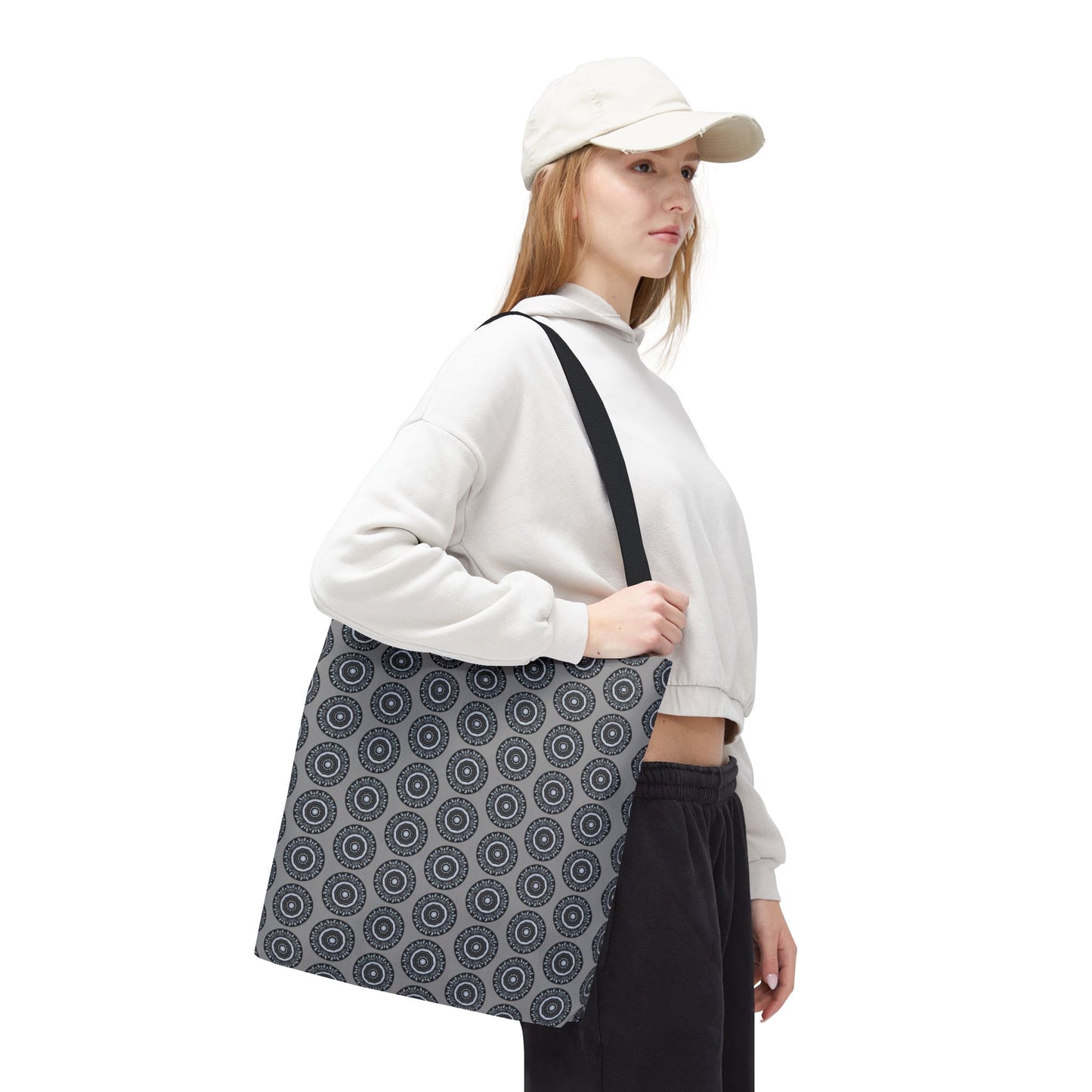 MAYA Cymatic Aop Customisable Tote Bag (Grey)