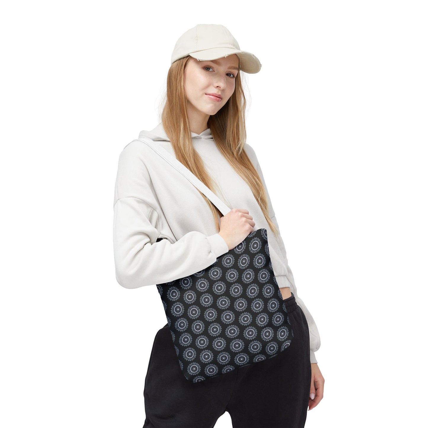 MAYA Cymatic Aop Customisable Tote Bag (Black)