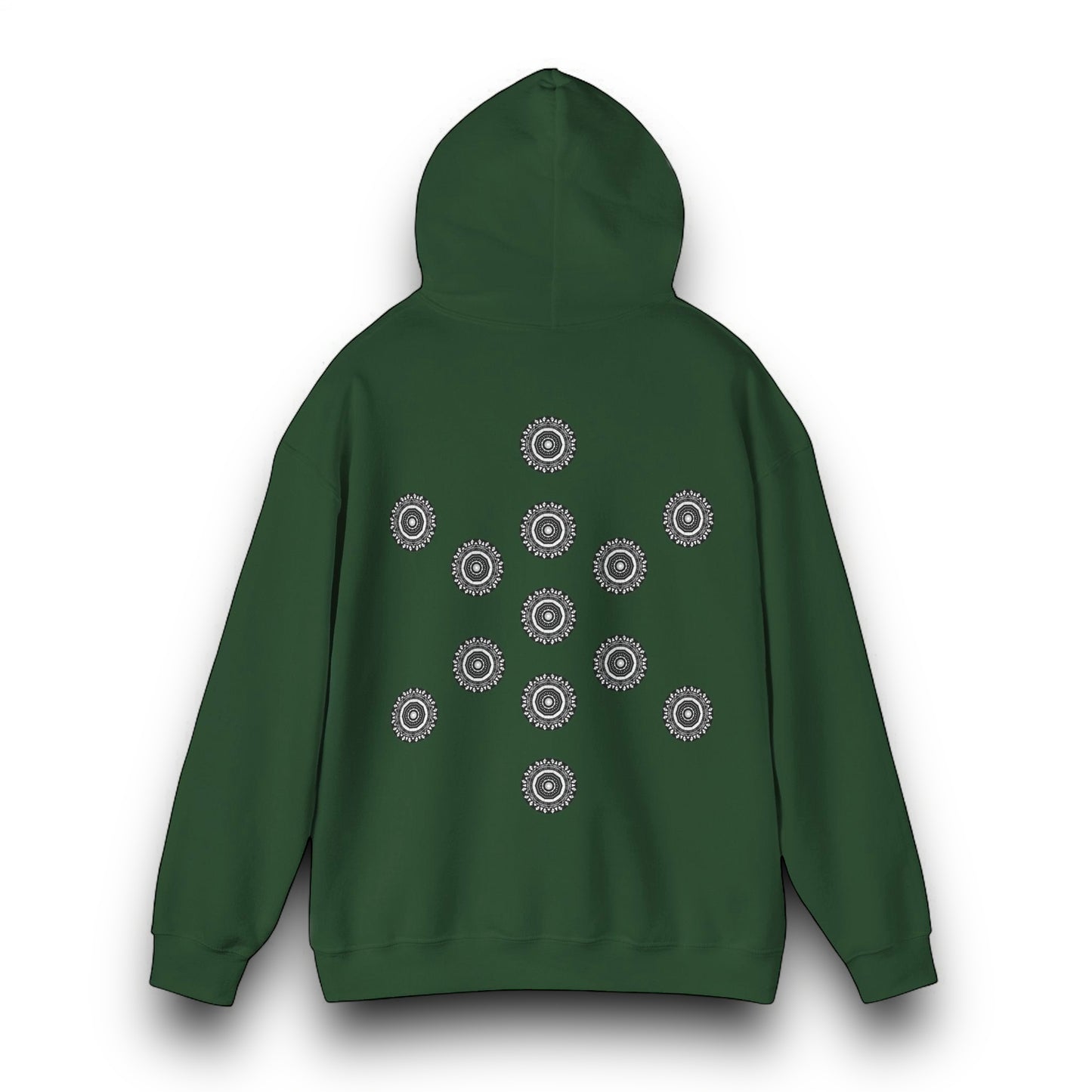 Men's 3ETD Noir "MAYA" Cymatic Print Hoodie