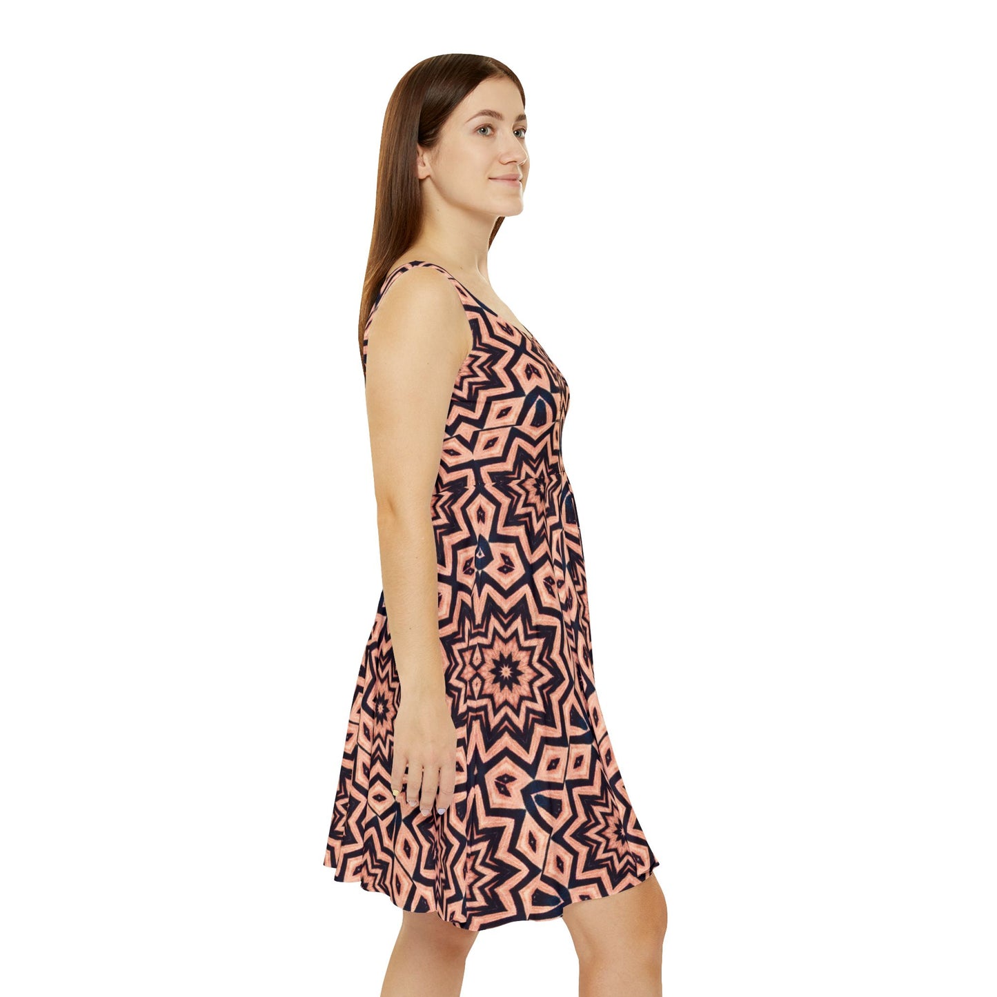 Women's "FREQNCY" Cymatic Print Skater Dress