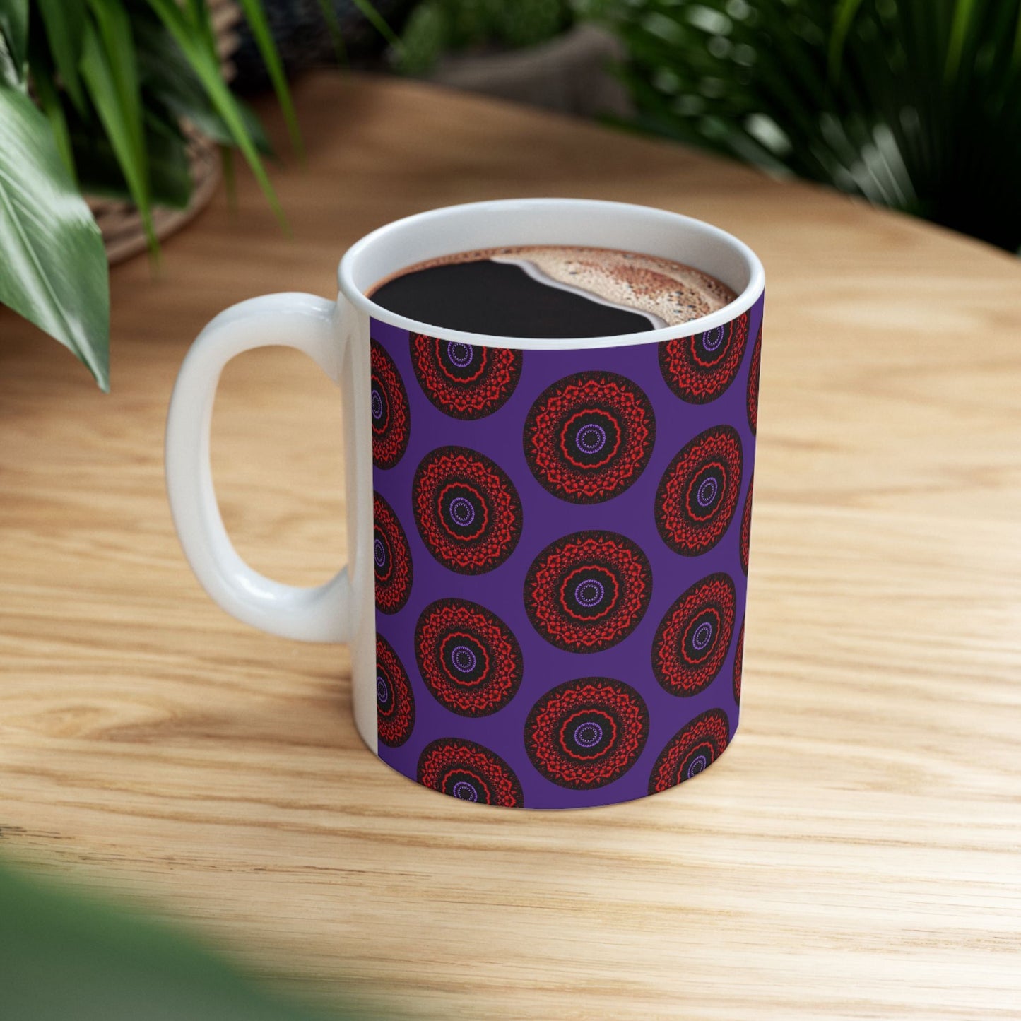 VESI Cymatic AOP Ceramic Mug (Purple)