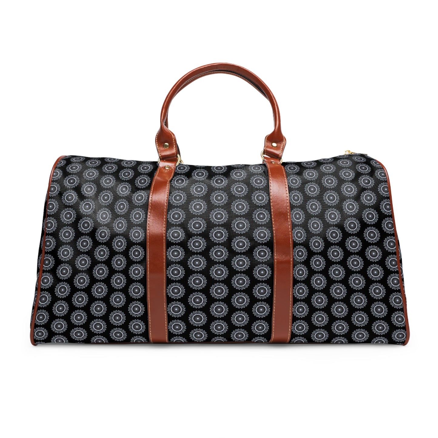 MAYA Cymatic Aop Waterproof Pu Travel Bag (Black)