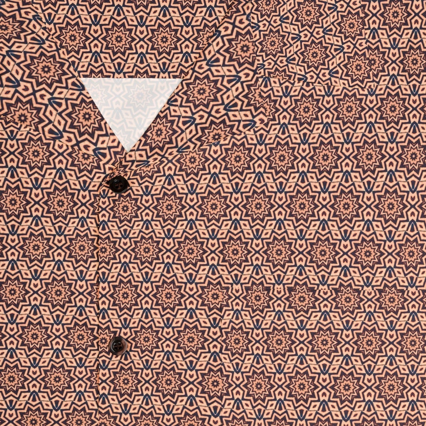 Men's "FREQNCY" Cymatic Aop Boxy Hawaiian Shirt