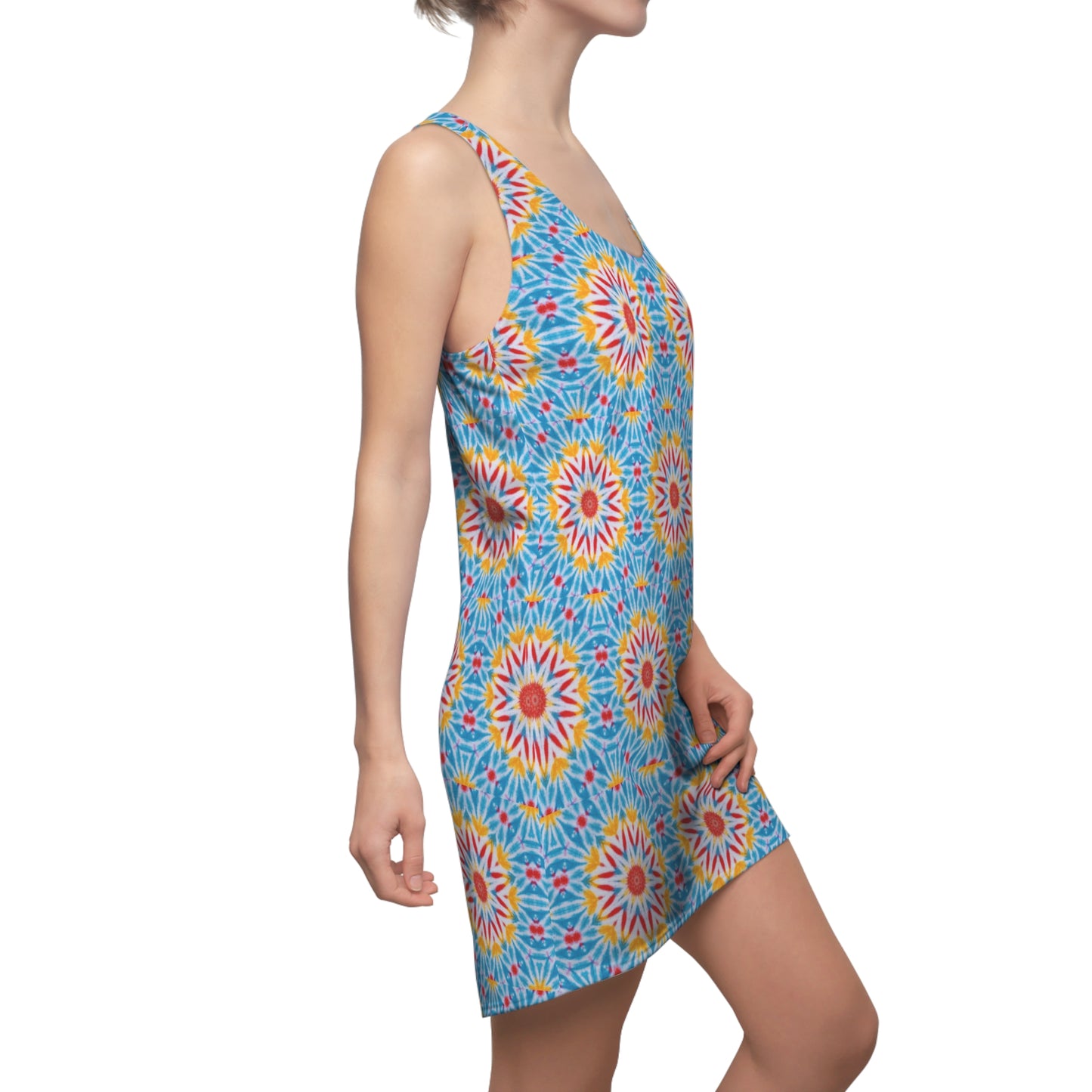 Women’s "CRISTOS" Cymatic Print Racerback Dress
