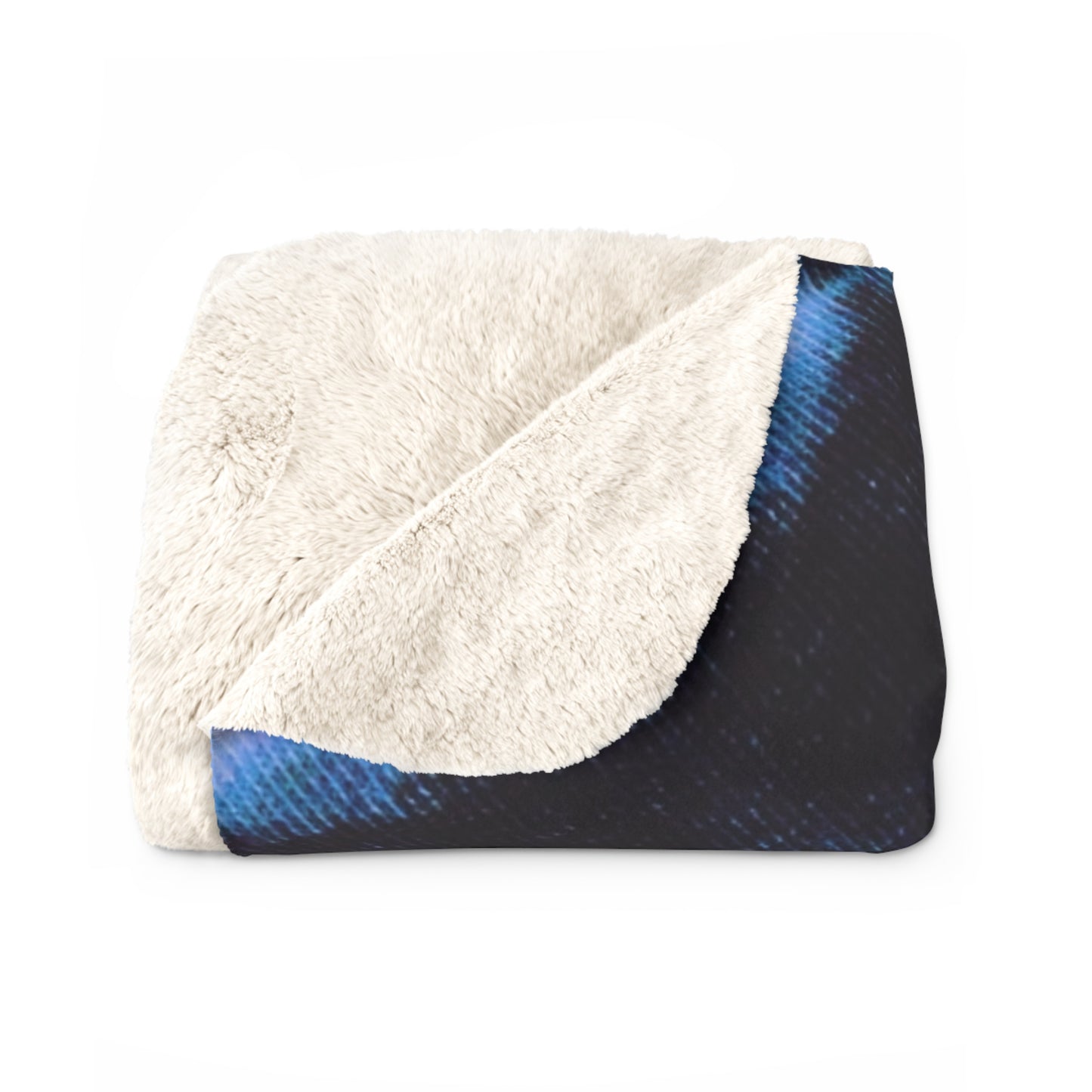 "SNWFLK" Cymatic Sherpa Fleece Blanket