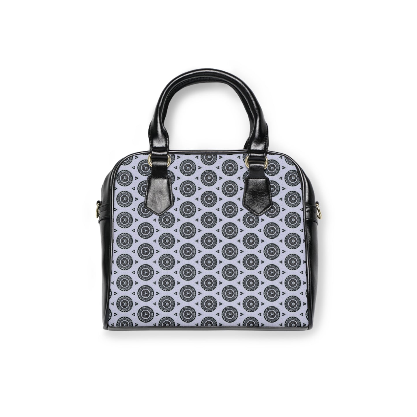 MAYA Cymatic Aop Pu Shoulder Handbag