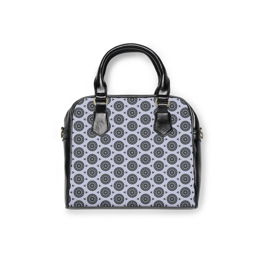 MAYA Cymatic Aop Pu Shoulder Handbag