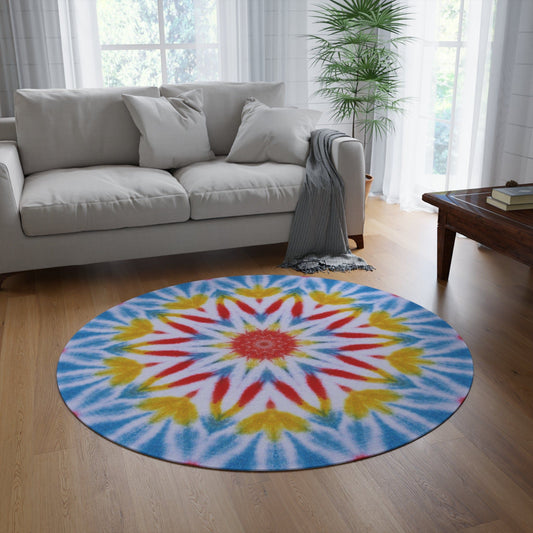 “CRISTOS” Cymatic Print Round Rug