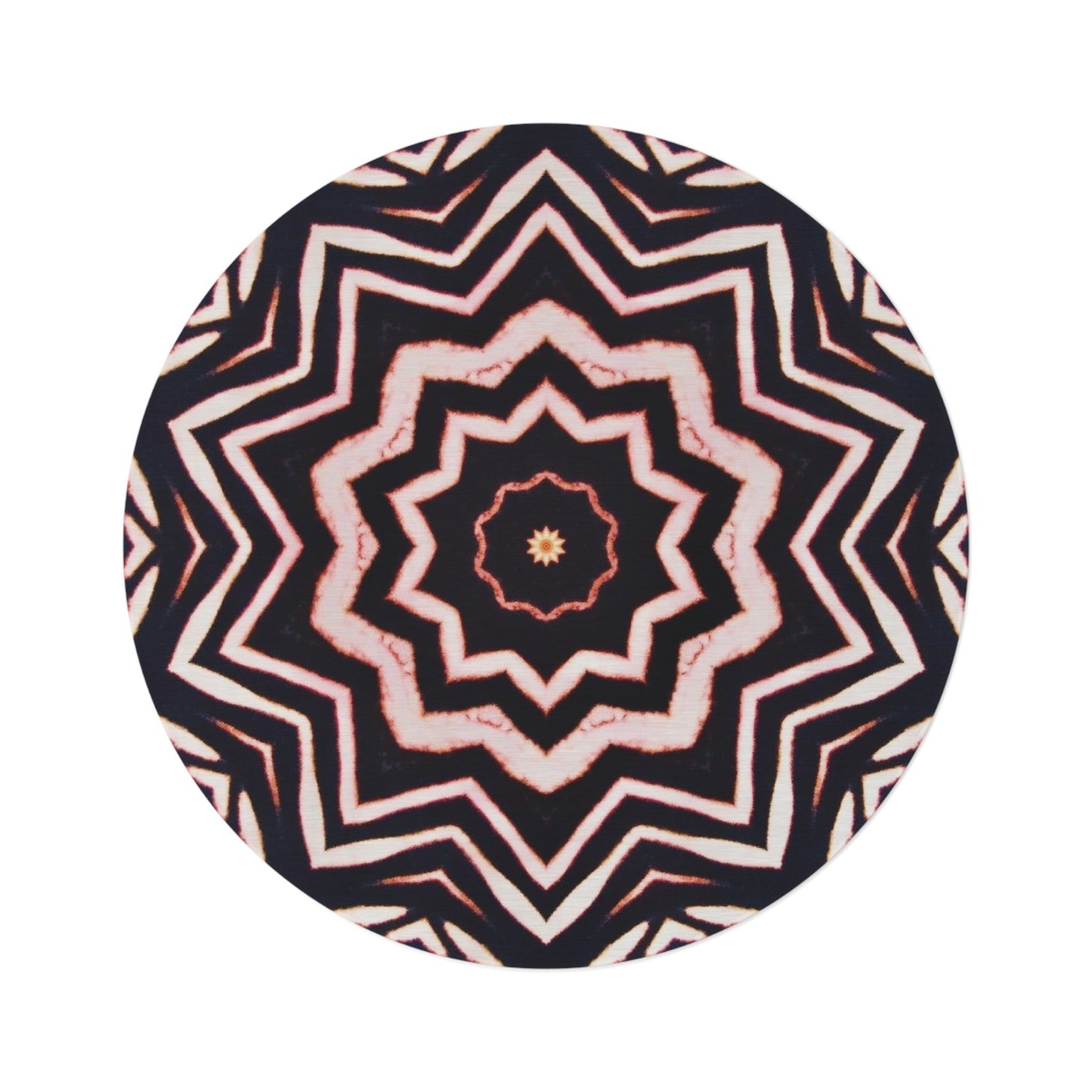 Kaleido47 Cymatic Round Rug (A-BYSS)