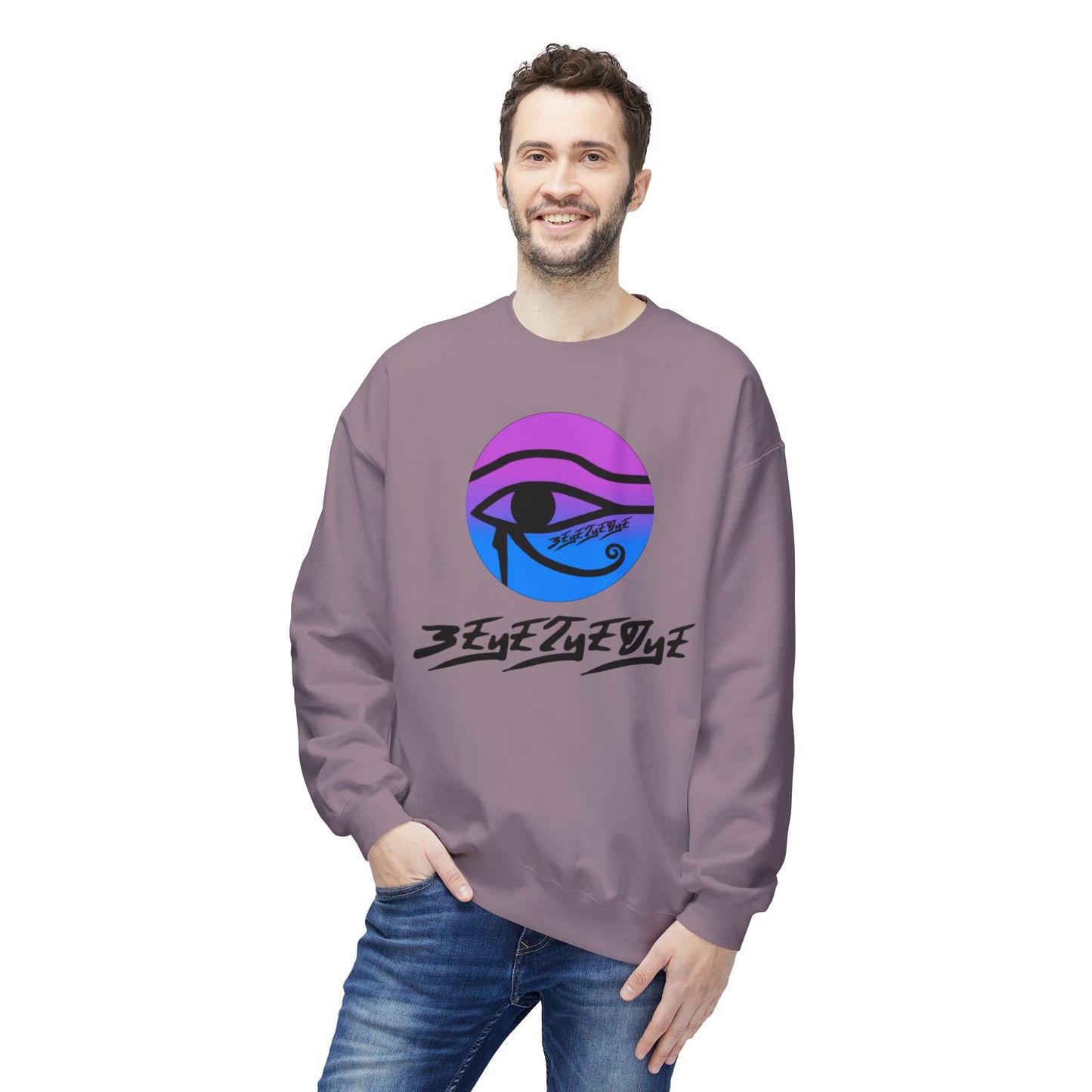 Unisex 3ETD Logo Softstyle Flecce Crewneck