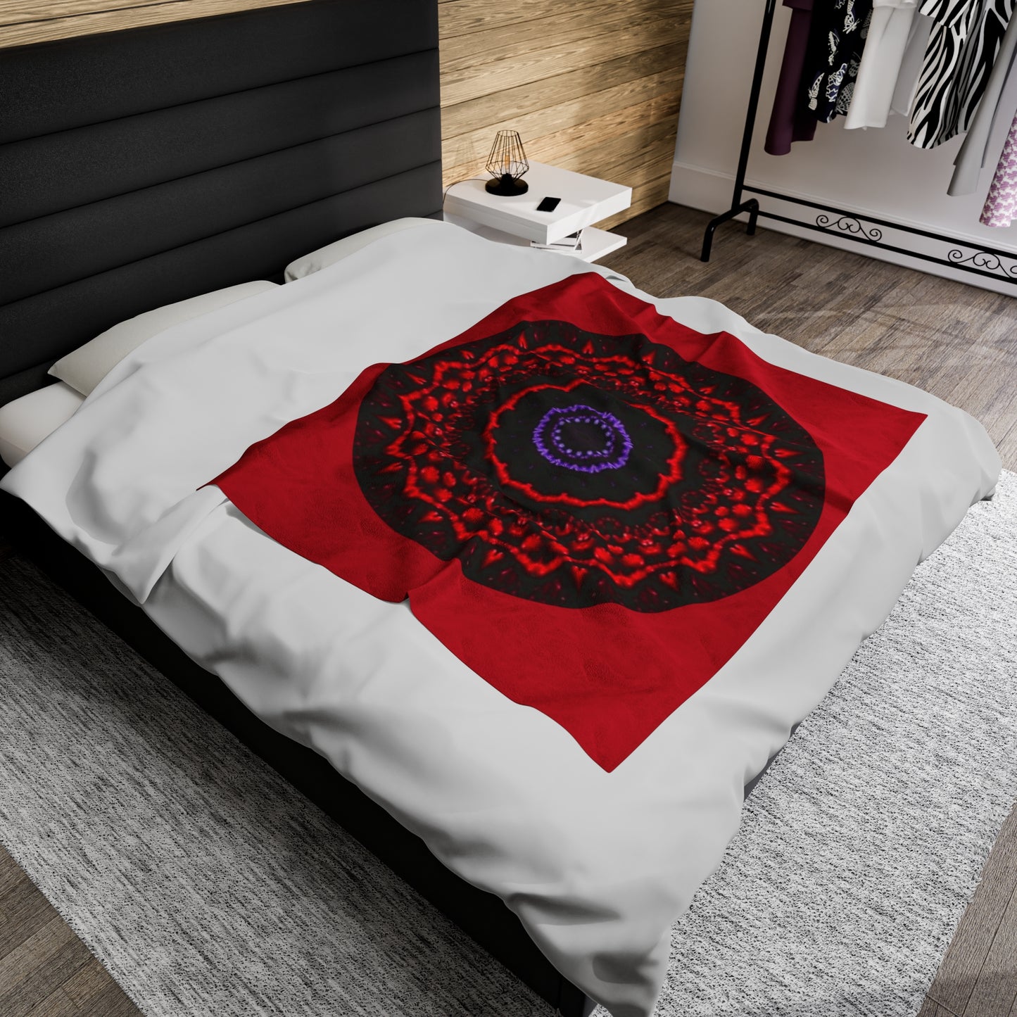 VESI-2 Cymatic Velveteen Blanket (Red)