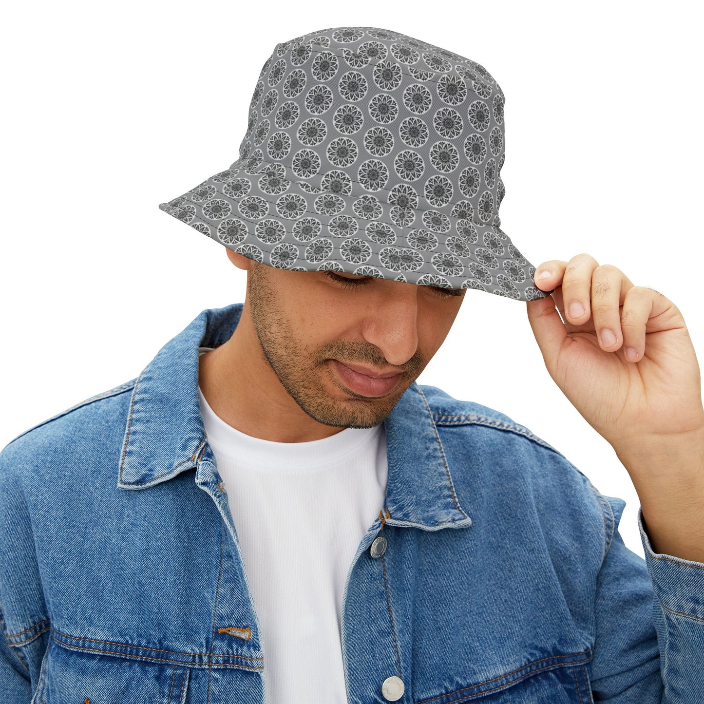 GETA Cymatic AOP Bucket Hat (Grey)