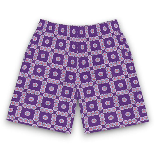 Men's "DECA" Check Jogger Shorts (AOP)