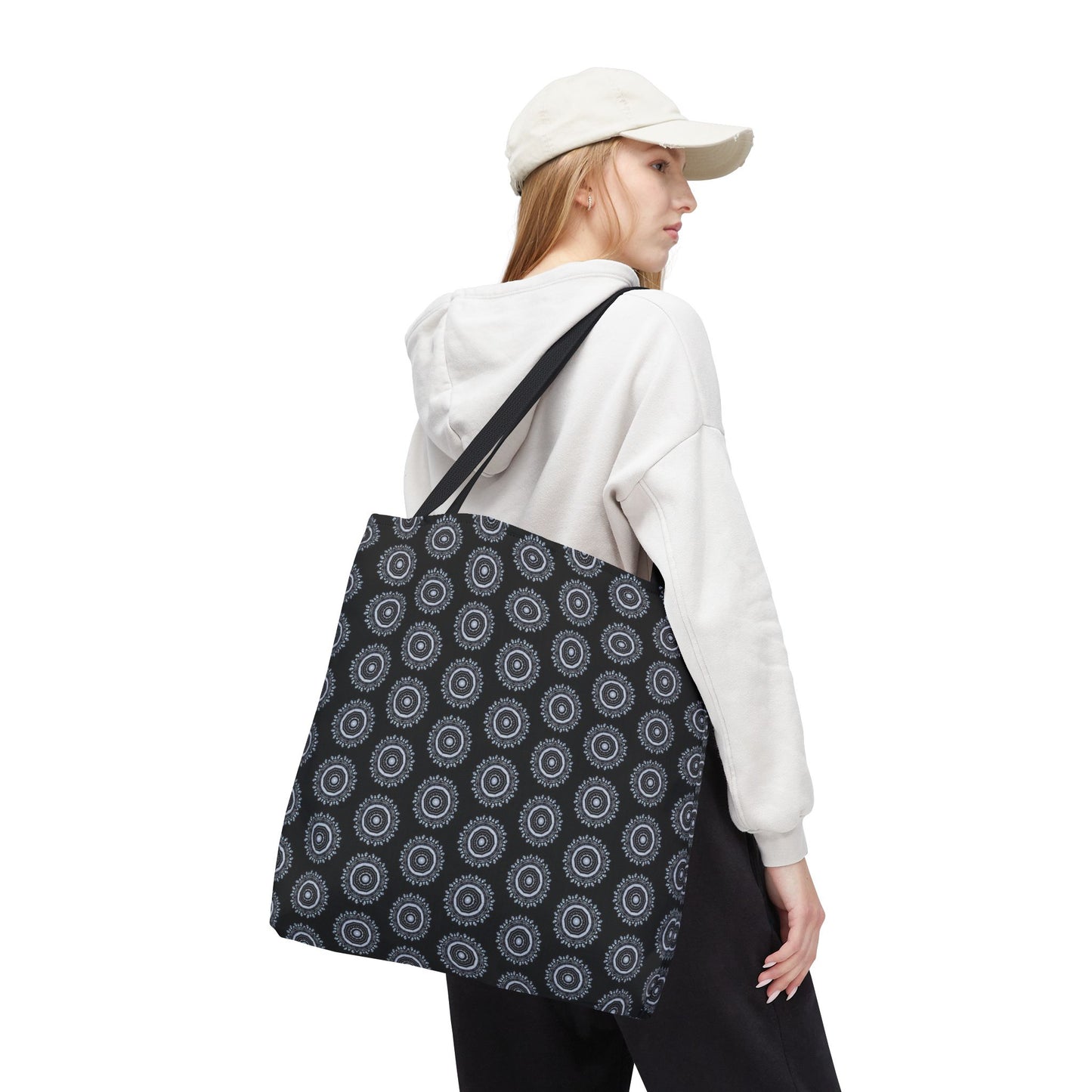 MAYA Cymatic Aop Customisable Tote Bag (Black)