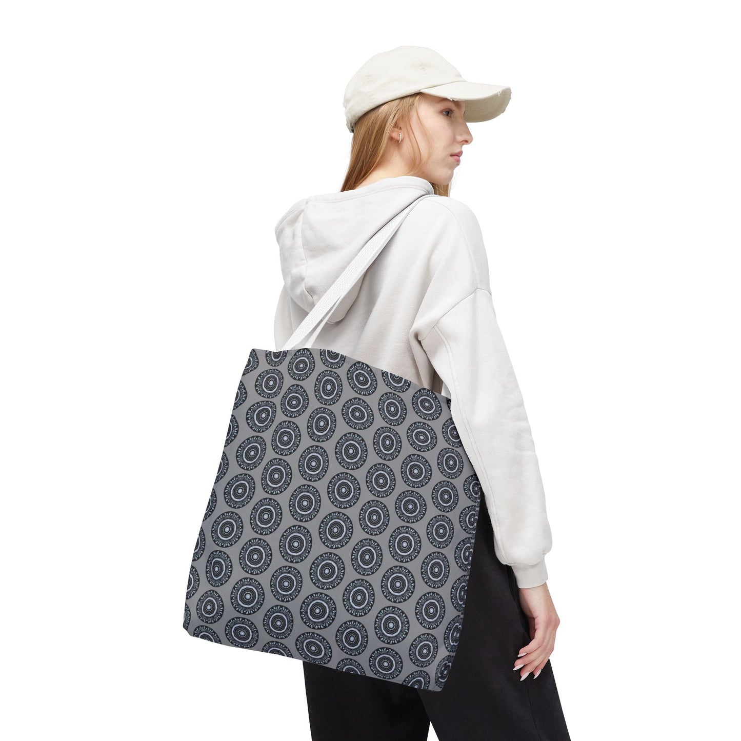 MAYA Cymatic Aop Customisable Tote Bag (Grey)