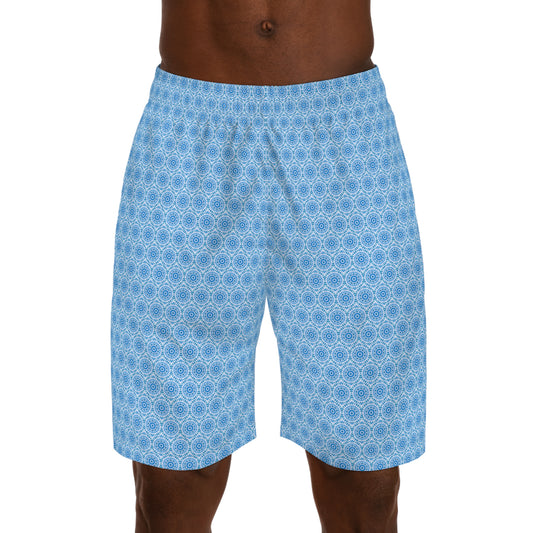 Men’s “E-VEIL I” Cymatic AOP Jogger Shorts