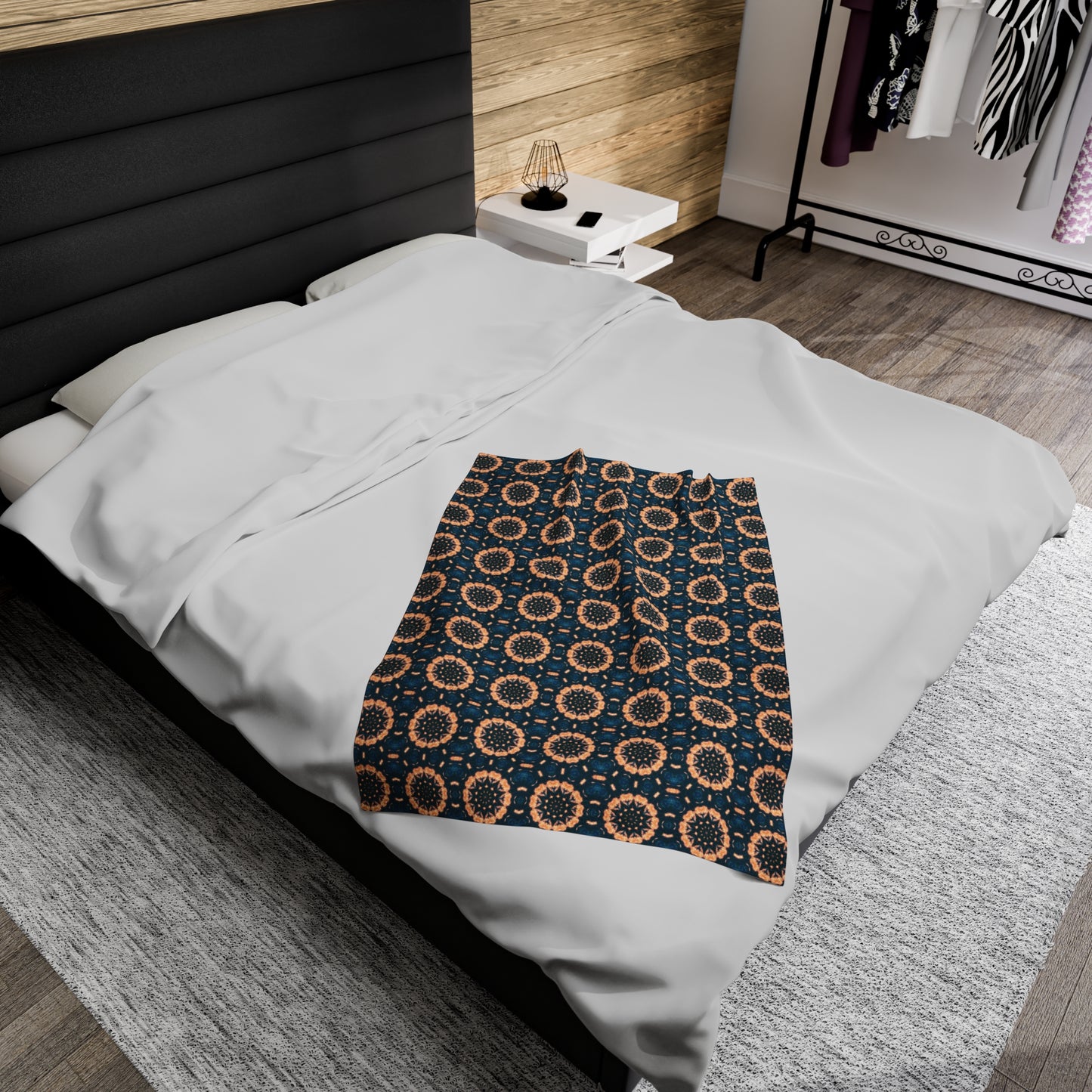 BLKSUN Cymatic AOP Velveteen Blanket