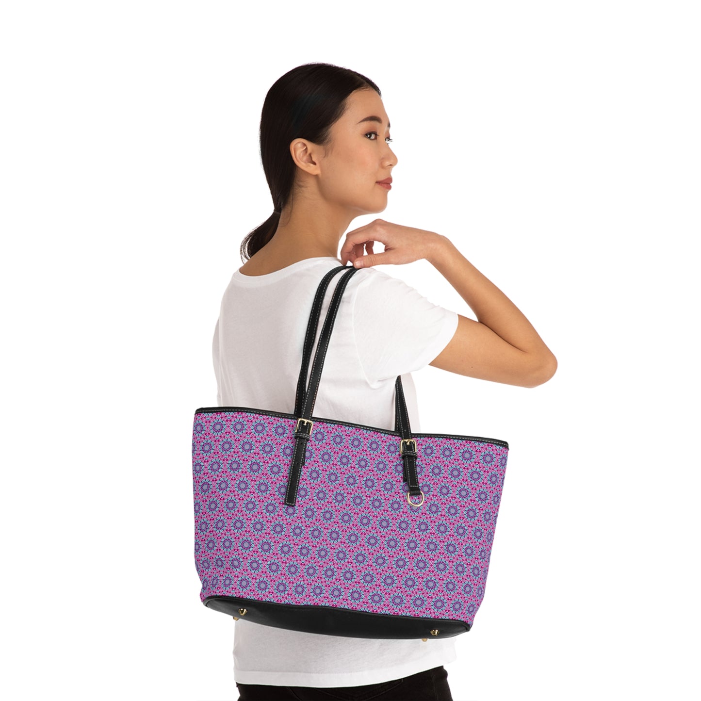 ULTRAVIOL3T Cymatic Aop Pu Leather Shoulder Bag