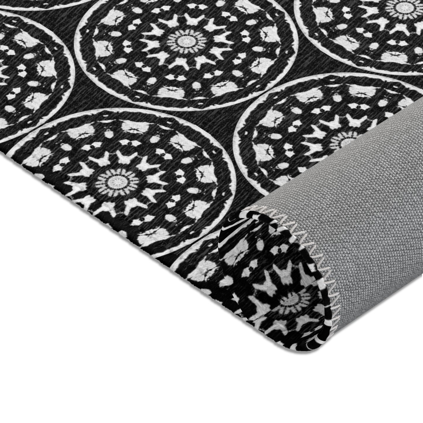 STMPUNK Cymatic Area Rug (Black) - Modern Home Decor