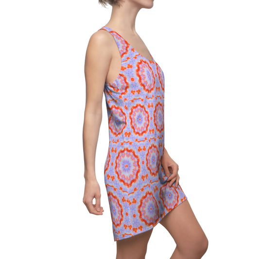 Women’s "NEBU" Cymatic Print Racerback Dress