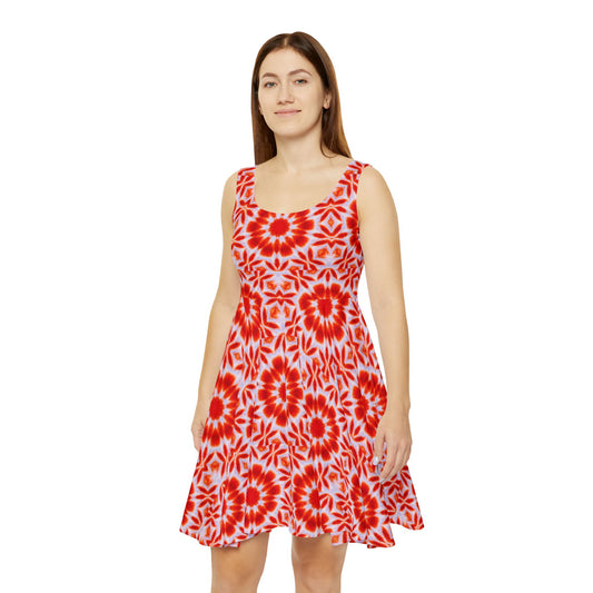 Women's "SACRAL" Cymatic Print Skater Dress