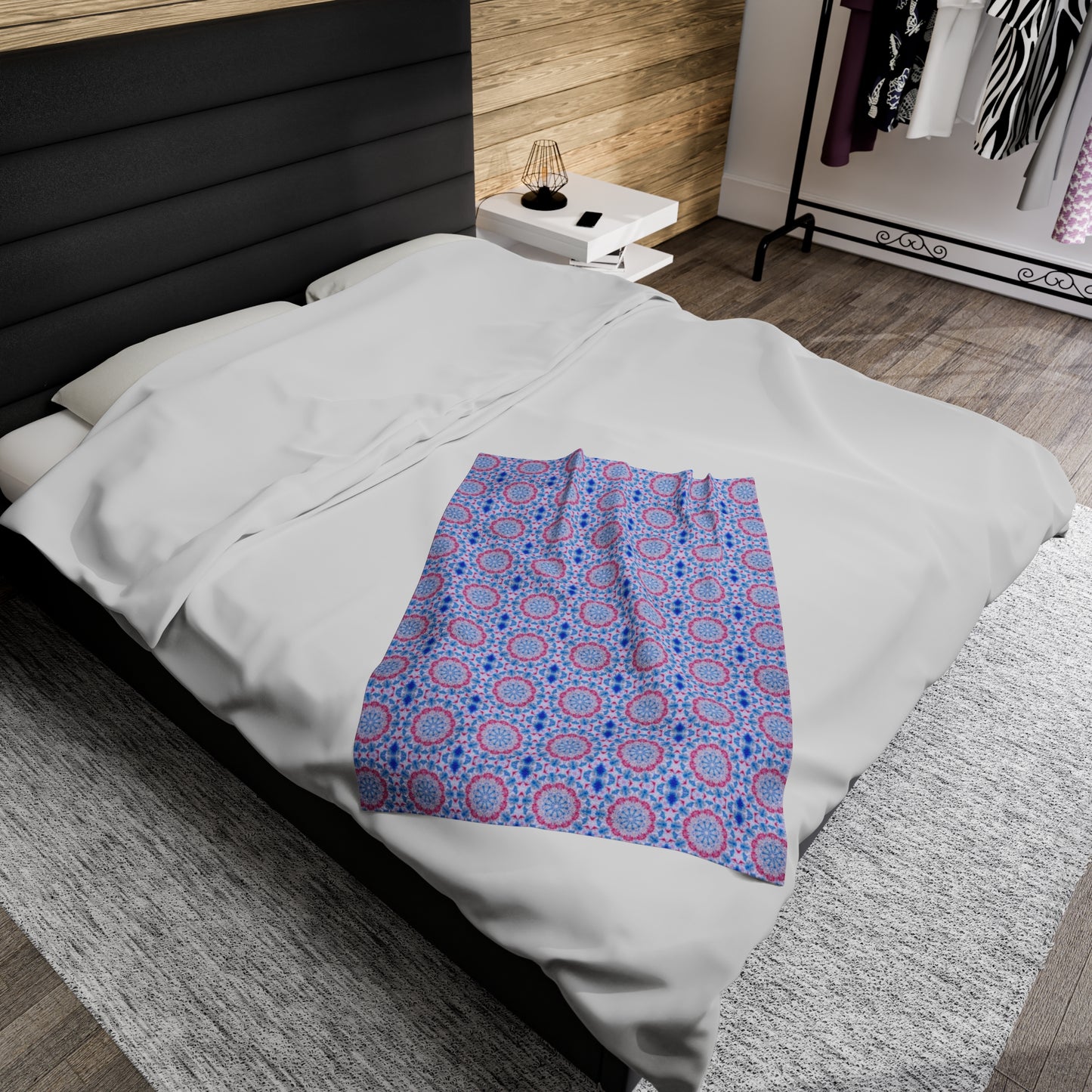 ASCNTN Cymatic AOP Velveteen Blanket
