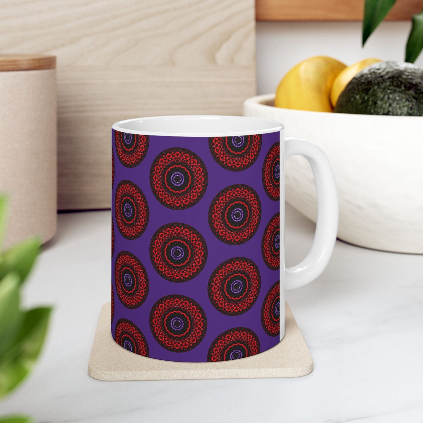 VESI Cymatic AOP Ceramic Mug (Purple)