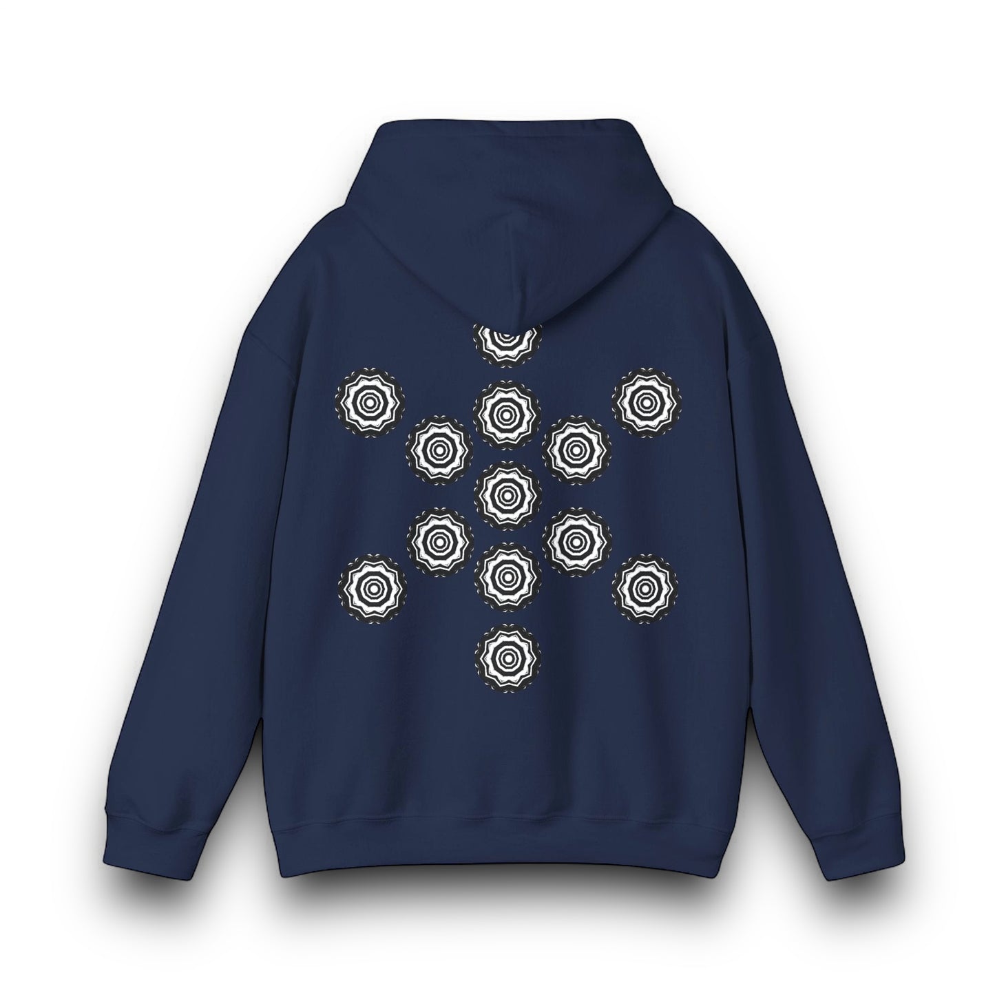 Men's 3ETD Noir "417" Cymatic Print Hoodie