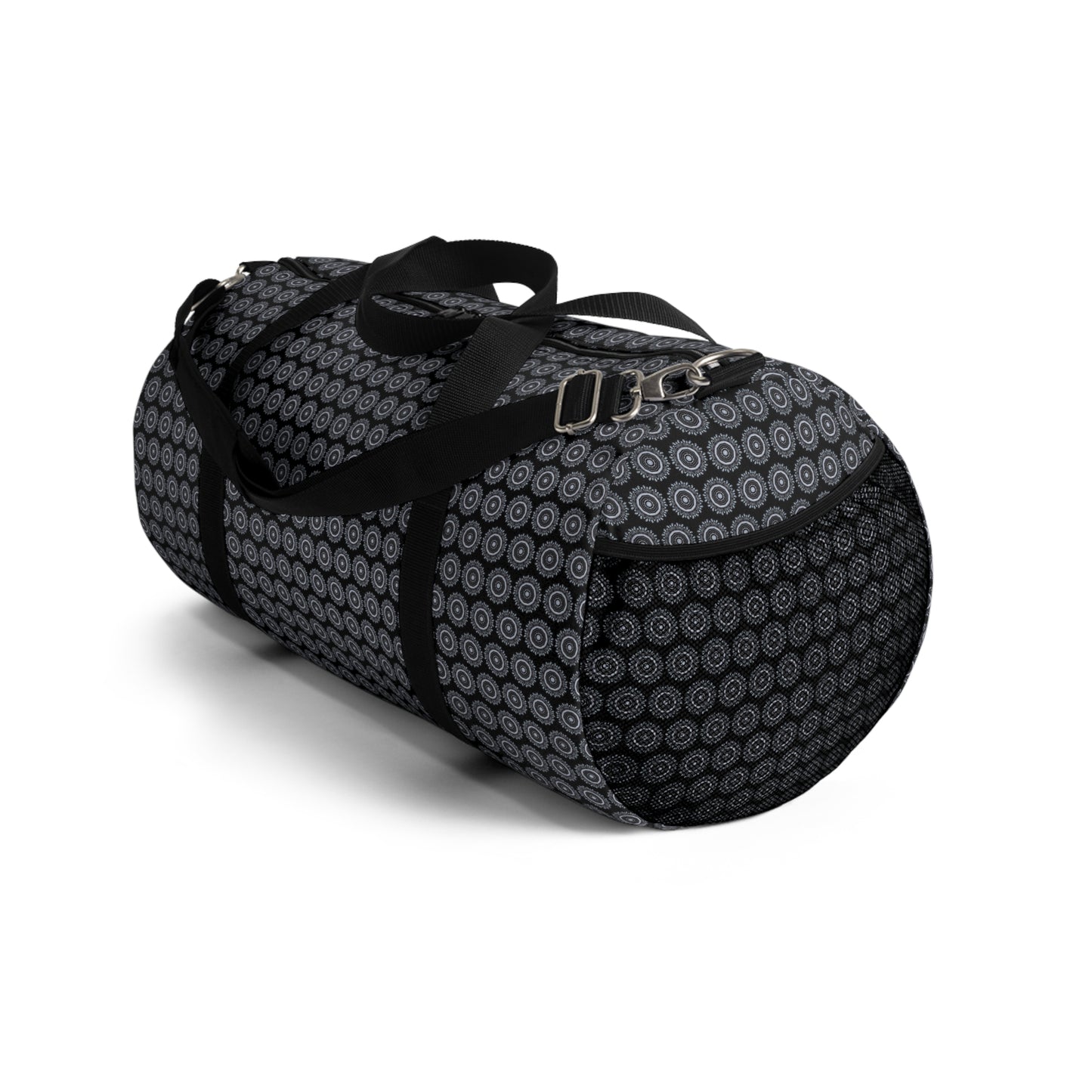 MAYA Cymatic Print Duffel Bag (Black)