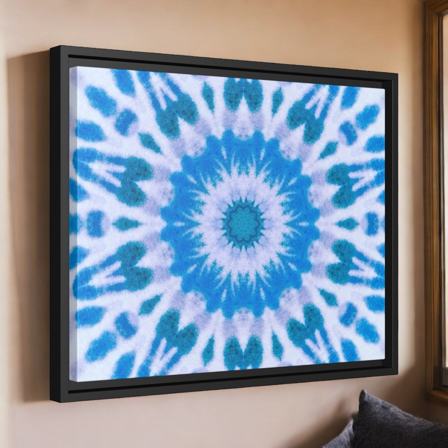 “E-VEIL I” Matte Canvas, Black Frame