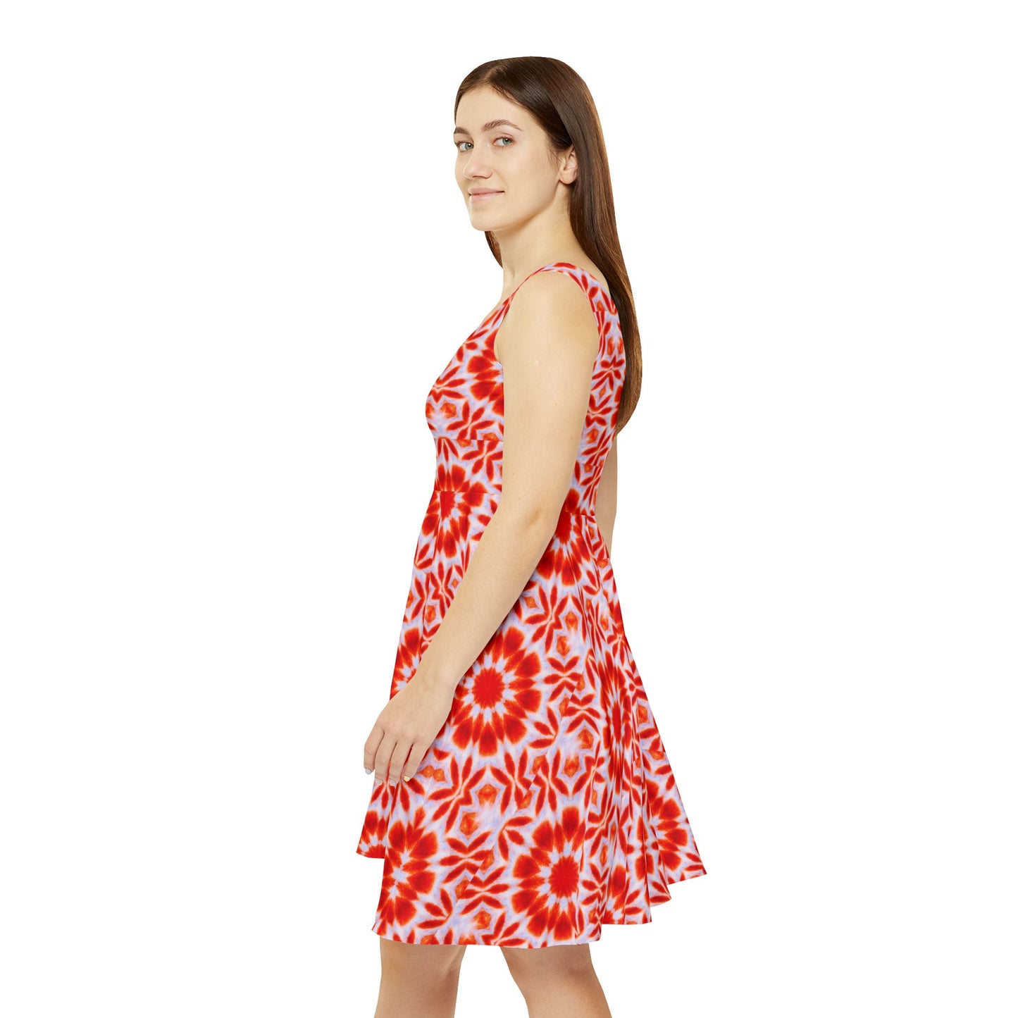 Women's "SACRAL" Cymatic Print Skater Dress
