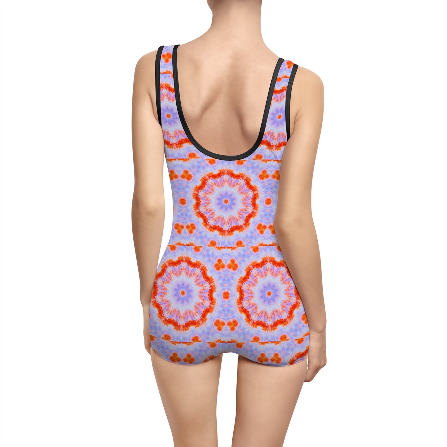 Women’s "NEBU" Cymatic AOP Vintage Swimsuit