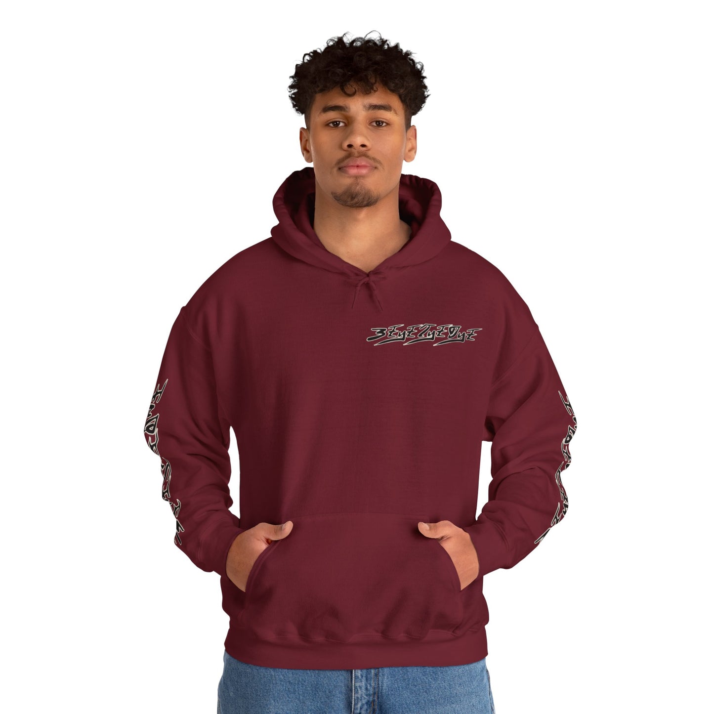 Men's 3ETD Noir "417" Print Hoodie