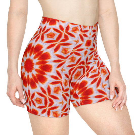 Women's Cymatic AOP Biker Shorts (SACRAL)