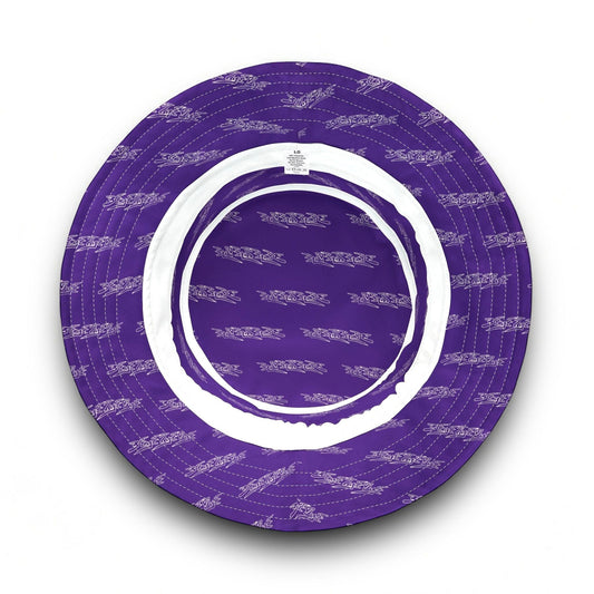 3ETD Wht Outline AOP Bucket Hat (Purple)