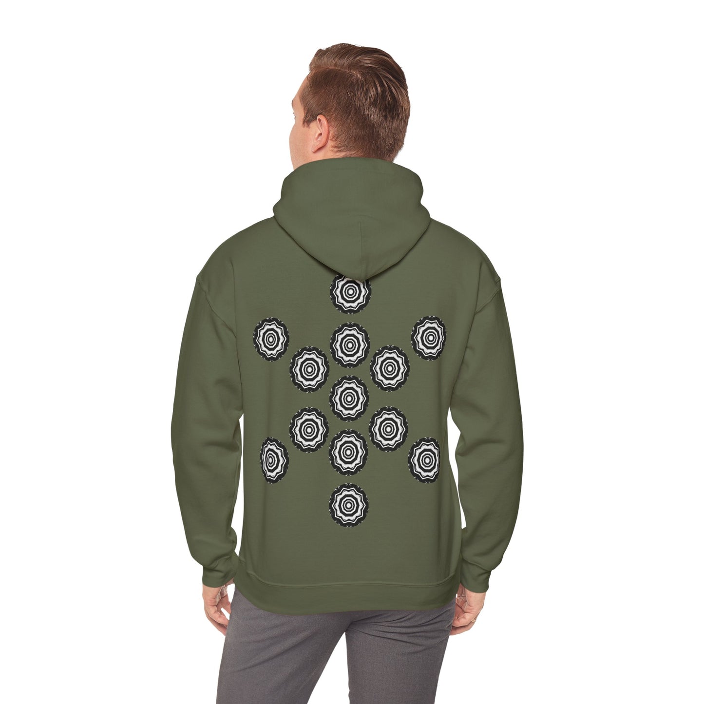 Men's 3ETD Noir "417" Cymatic Print Hoodie