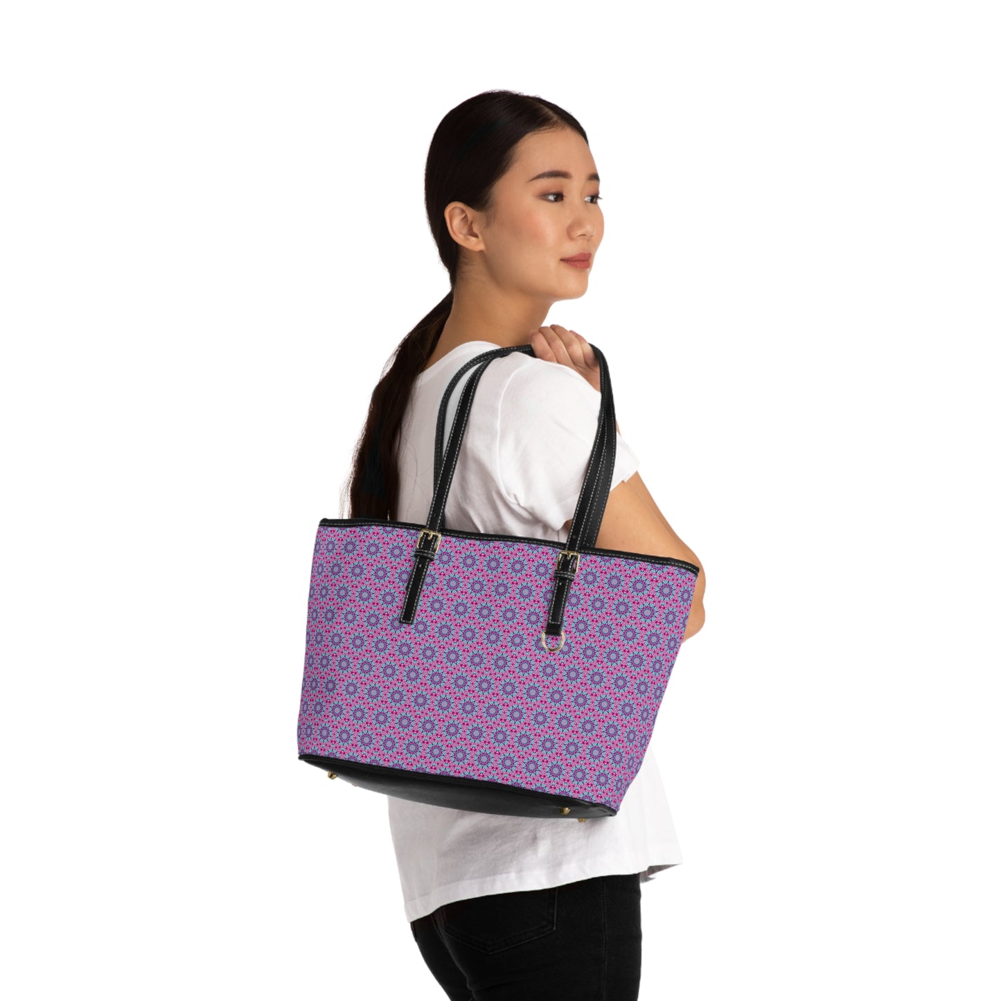 ULTRAVIOL3T Cymatic Aop Pu Leather Shoulder Bag
