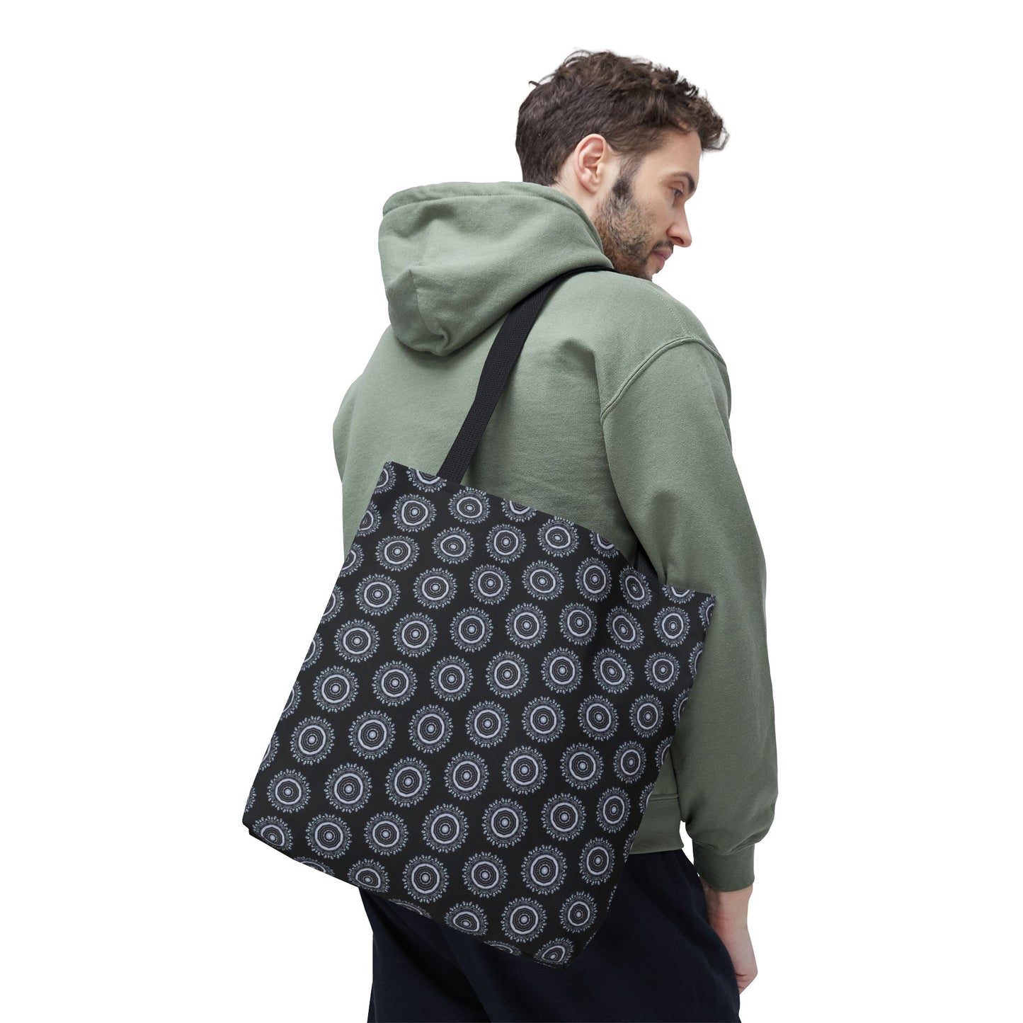 MAYA Cymatic Aop Customisable Tote Bag (Black)
