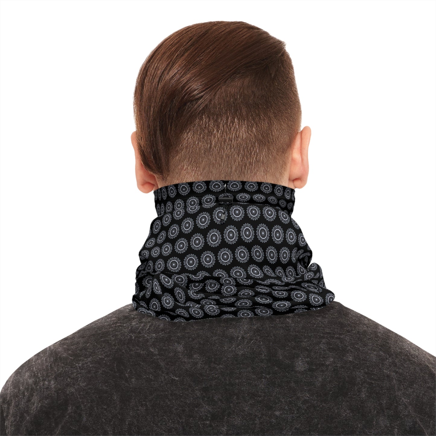 MAYA Aop Drawstring Neck Warmer (Black)