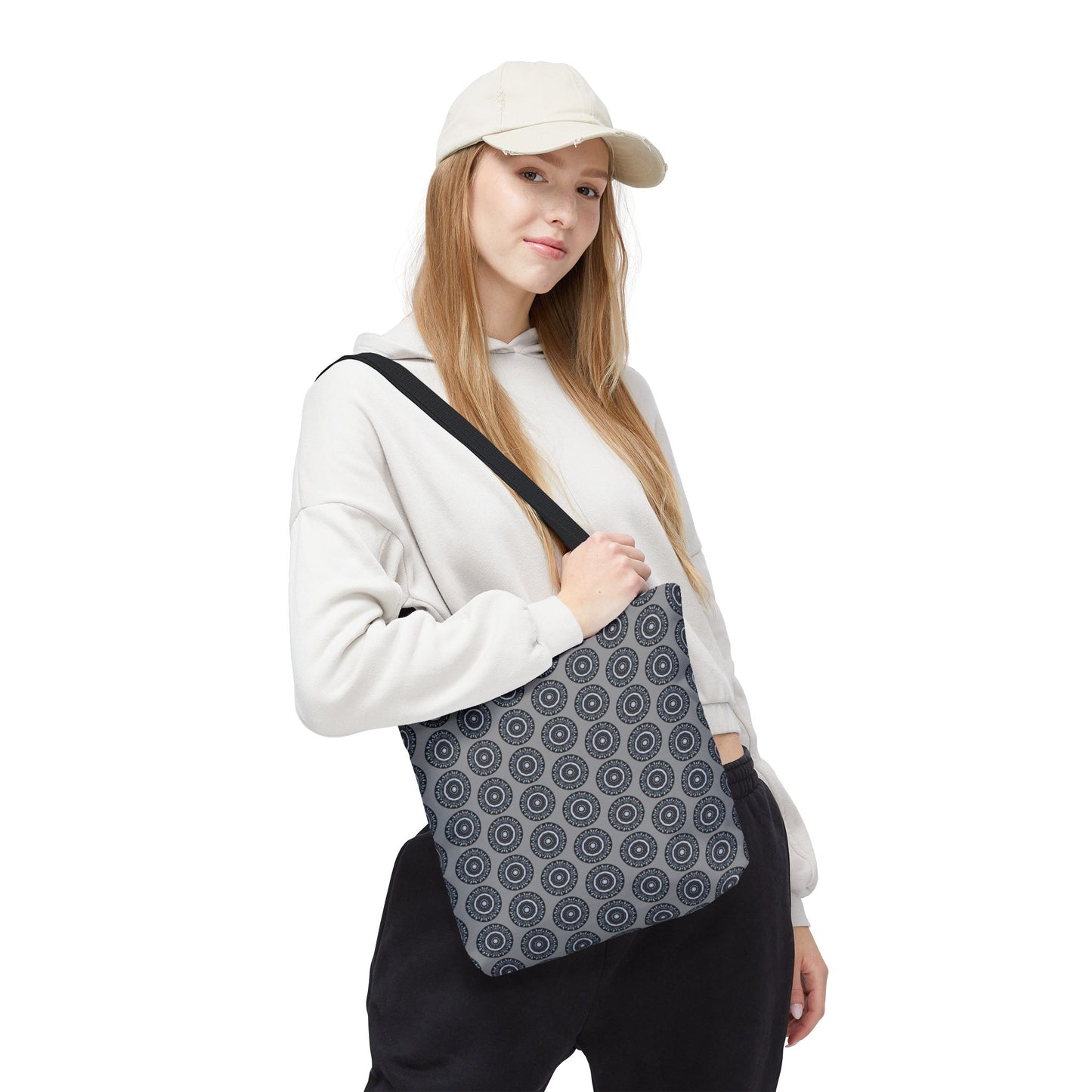 MAYA Cymatic Aop Customisable Tote Bag (Grey)