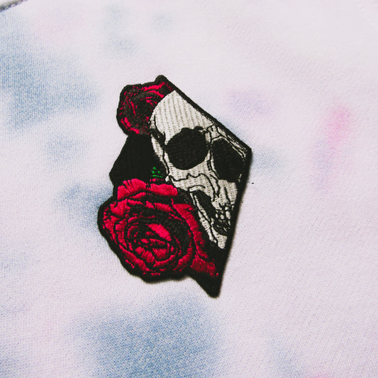 Royal Blue, Red, Pink & Purple Crumple Tie Dye Sweatshirt