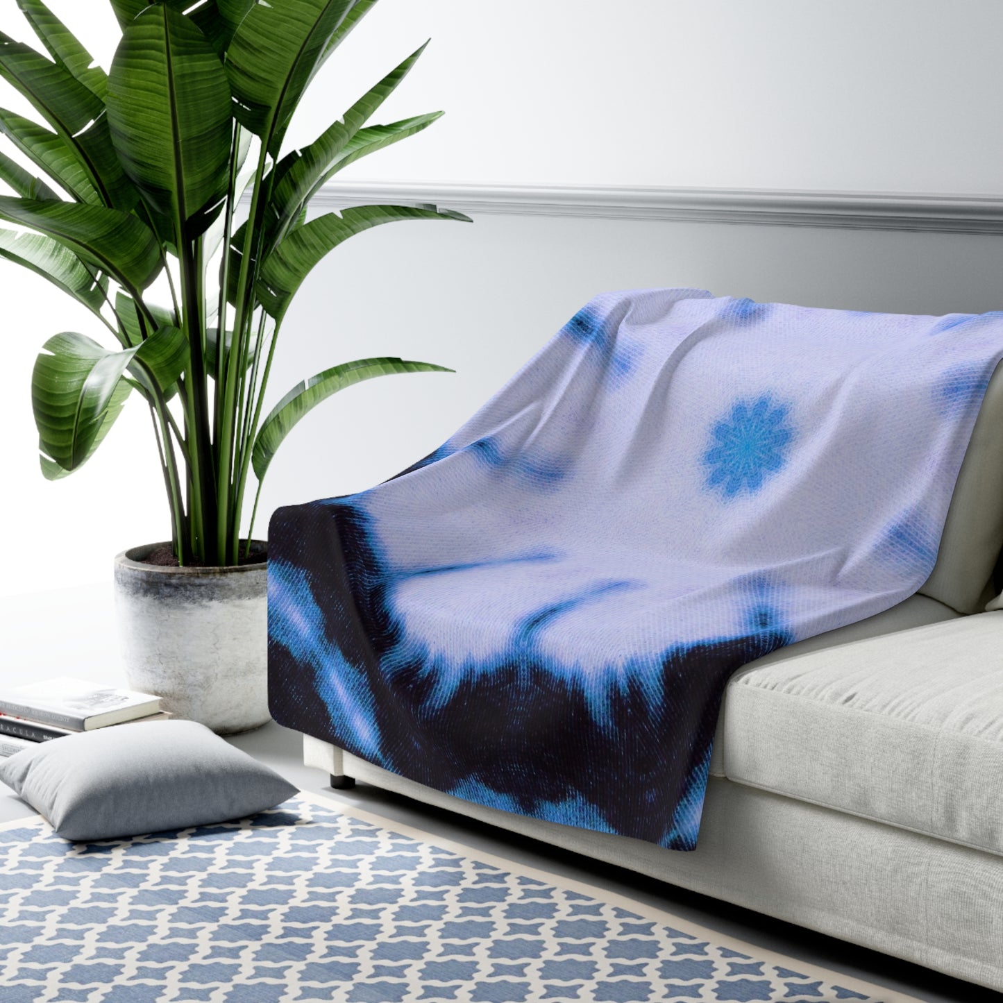 "SNWFLK" Sherpa Fleece Blanket | Cosy Throw for Home Decor & Gifts