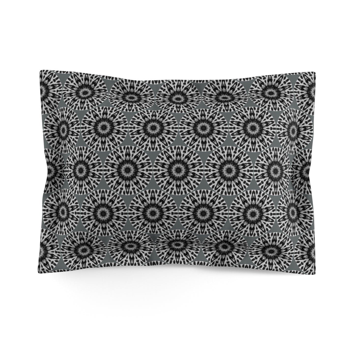 "E-VEIL EYE" Cymatic AOP Pillow Sham (Dark Grey)