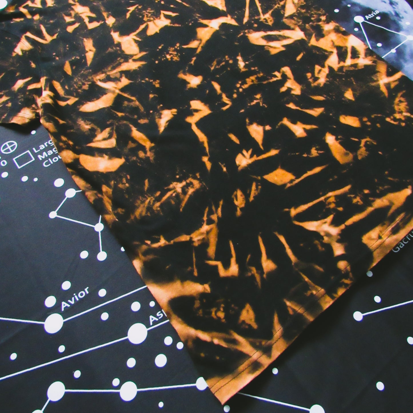 Crumple Bleach Tie Dye T Shirt